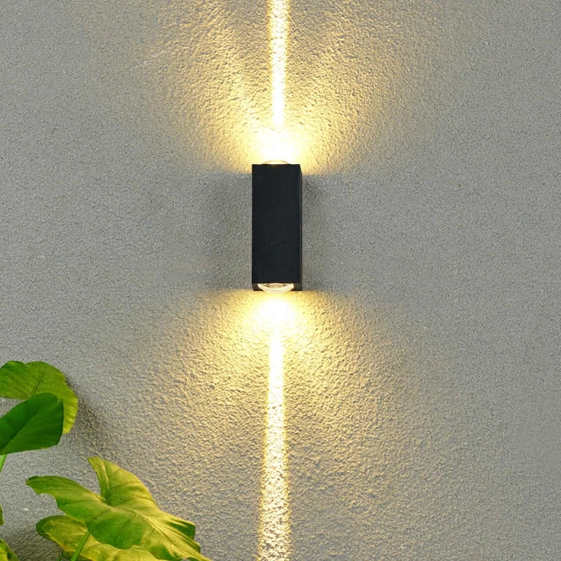 Outdoor Lighting Lens Beam Wall Lamps IP65 Waterproof Aluminum Wall Lights Corridor Garden Shopping Mall Up Down LED Porch Lamp Qme