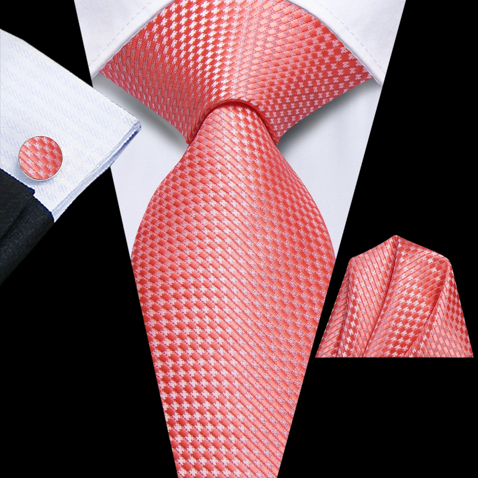Hi-tie Pink Black Blure Beige Purple Tie Men Groom Wedding Necktie Qme HT-N-0077