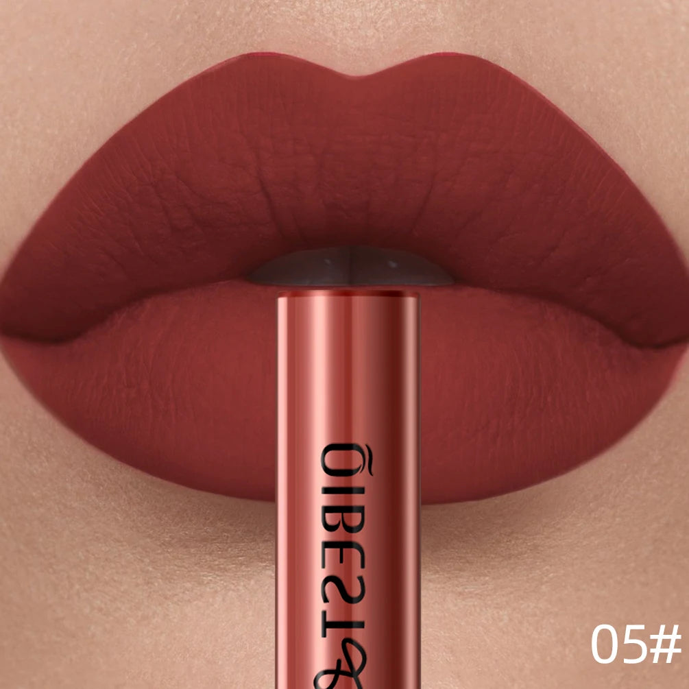 Matte Liquid Lipstick Waterproof Velvet Nude Sexy Red Lip Gloss Long Lasting Nonstick Lip Stain Makeup 24 Colors Hot Lipgloss Qme 5