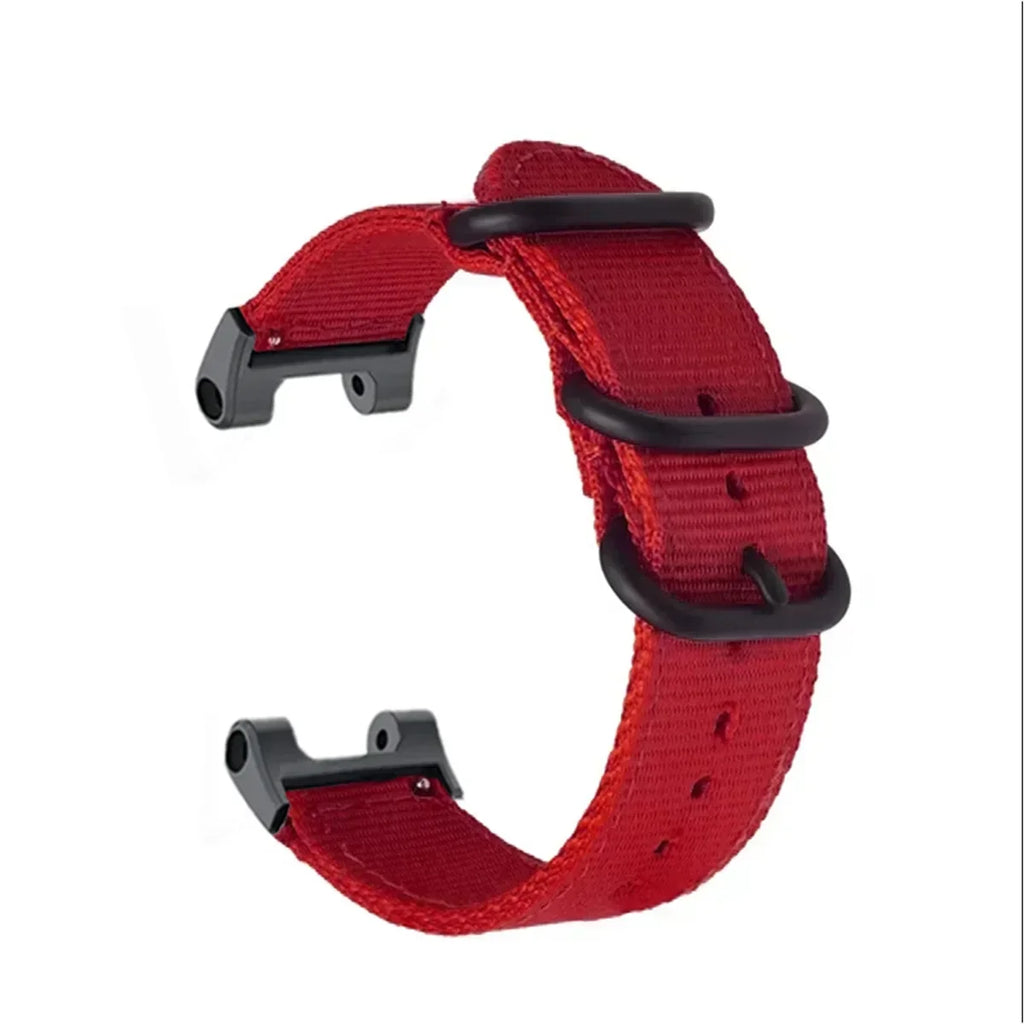 Nylon Band for Huami Amazfit T-rex 3/2 pro Watch Strap for Huami Amazfit T-rex Ultra Sport Belt Smartwatch Bracelet Accessories Qme Red T-Rex 3