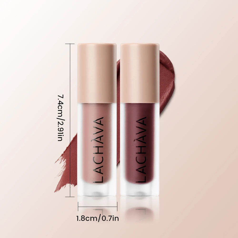 Matte Lip Glaze Waterproof Long Lasting Nude Liquid Lipstick Smooth Qme