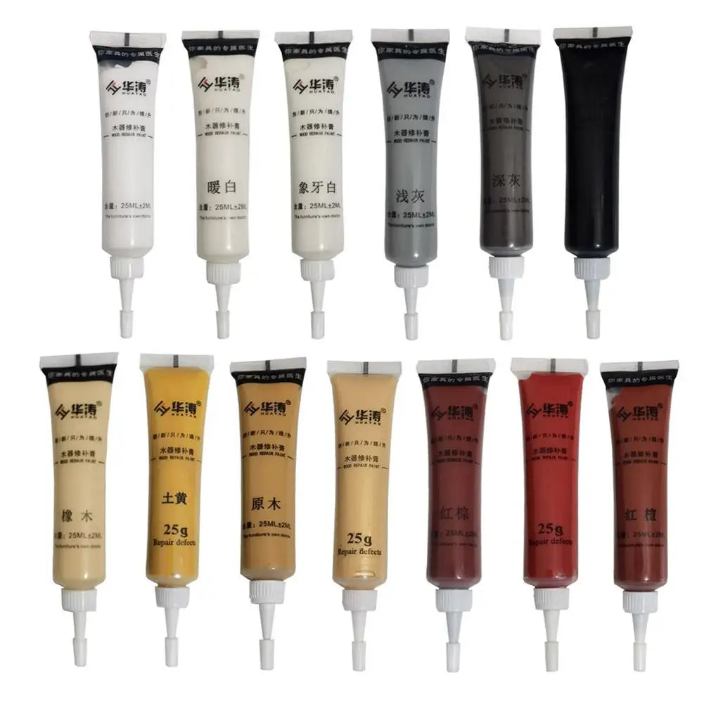 Multipurpose Multicolor Wooden Furnitures Scratch Repair Agent Damage Repair Cream Furniture Refinishing Paint Scratch Filler Qme