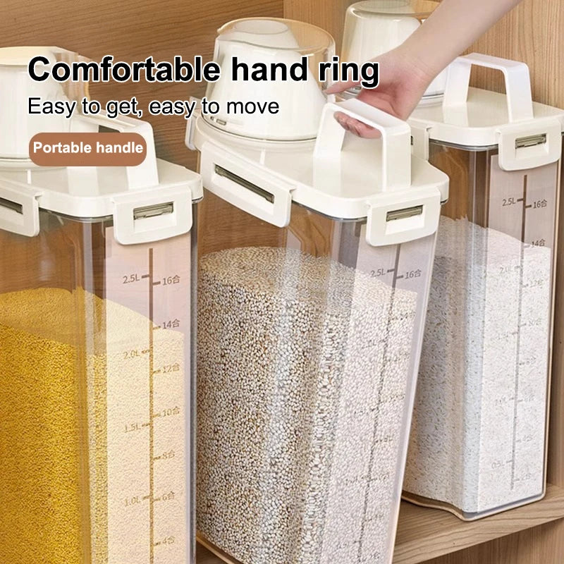 Reusable Laundry Detergent Dispenser Sealed Storage Container Grain Qme