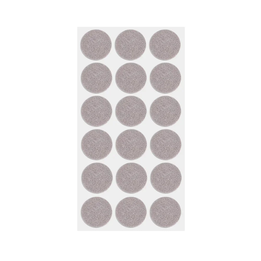 18/180Pcs Felt Chair Leg Pads Round Square Floor Protector Self Adhesive Furniture Table Legs Pad Bumper Anti Slip Furniture Mat Qme Roud Grey 28x28mm 18pcs(1 Sheet)
