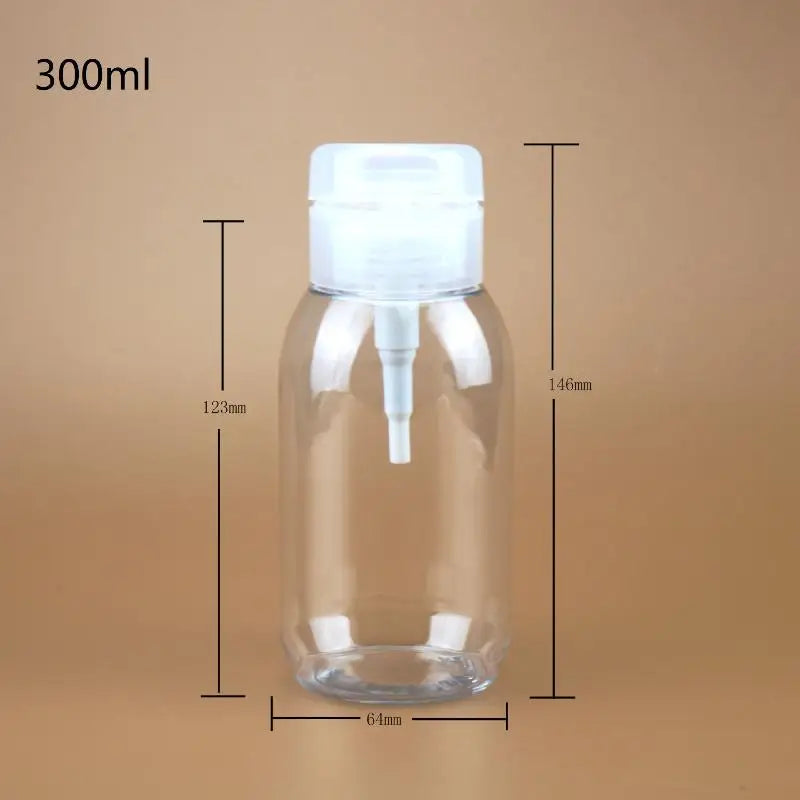 200 300 Refillable Push-type Dispenser Bottles Empty Pump Containers Qme 300ML