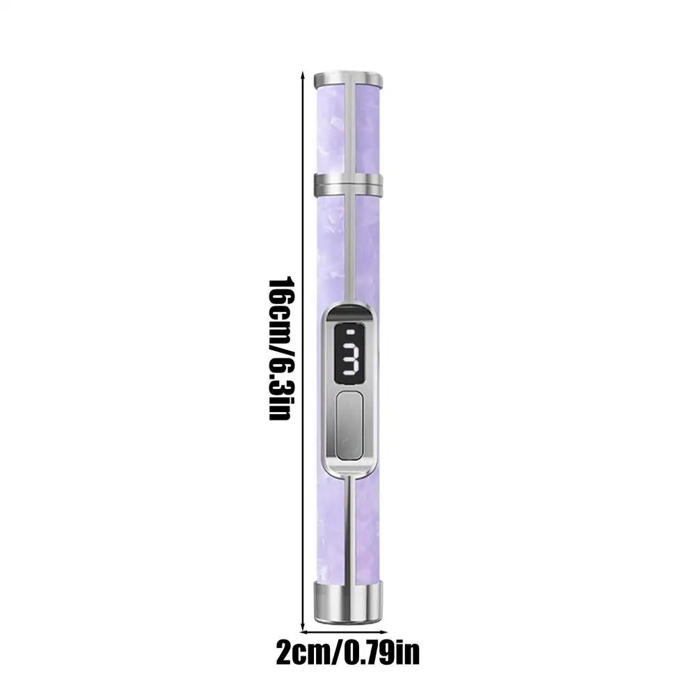 Nail Drill 3 Speeds Fingernail Polishing File Portable Rechargeable Foot Callus Remover for Women Girls Men Toenail Thick Nails Qme CN Purple