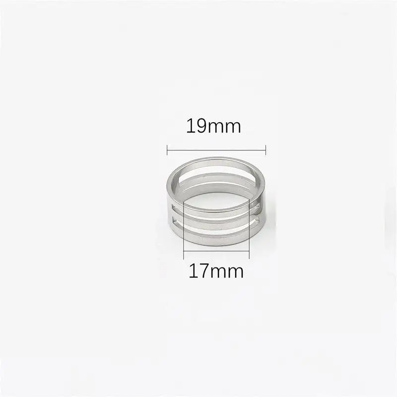 Stainless Steel Jump Ring Open Closing Finger DIY Fashion Jewelry Qme inner dia 17mm