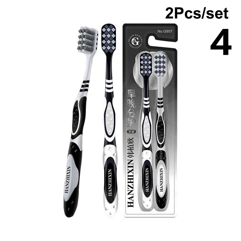 Whole Mouth Clean Toothbrush Ultra-fine Soft Hard Bristle Adults Qme 4