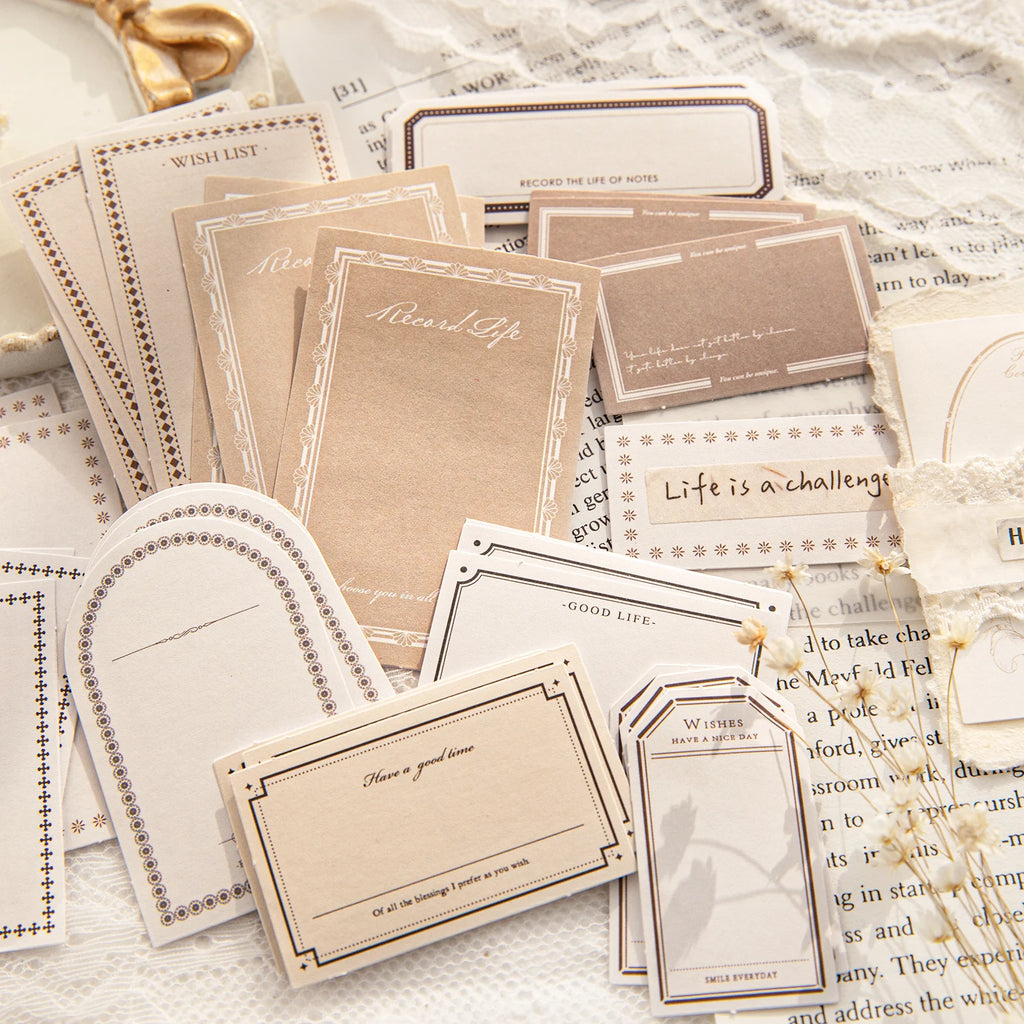 30 pcs/lot Vintage INS Loose leaf memo pad DIY Diary Album Scrapbooking hand made Stationery Craft Supplies Qme