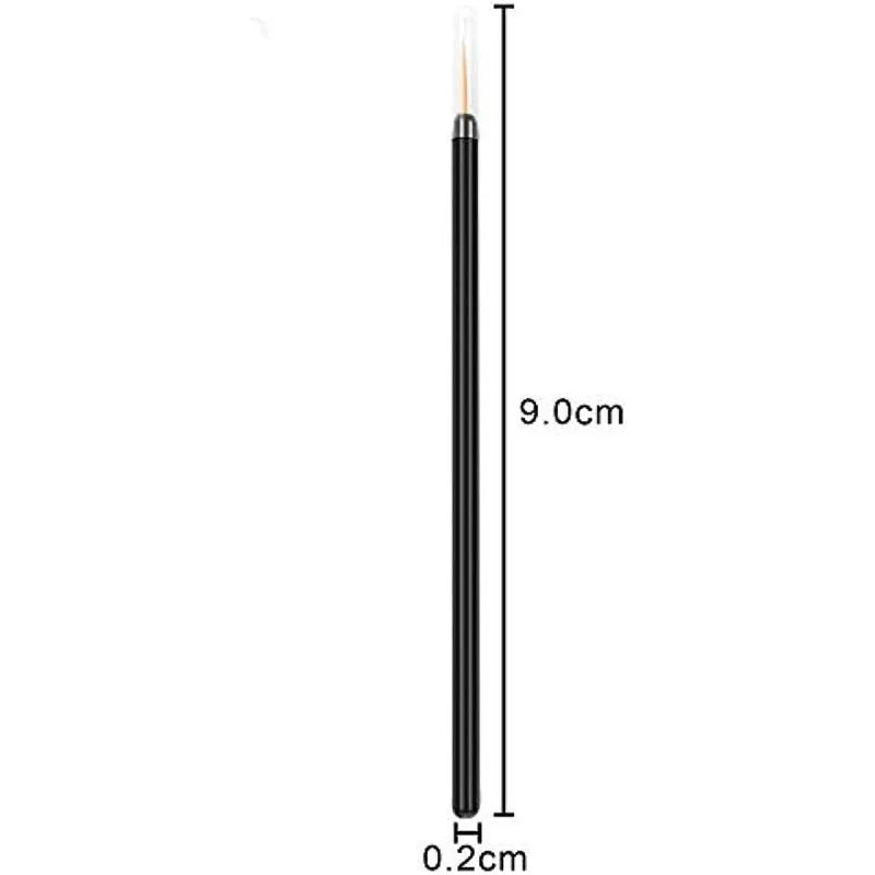 100 Disposable Eyeliner Brushes Lip Brush Covers Tool Sticks Qme
