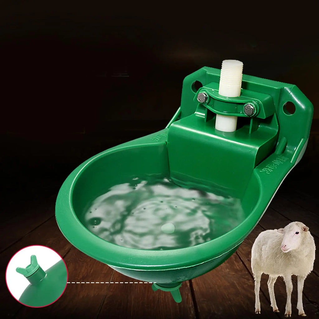 Goat Water Trough Horse Waterer Fountain Drinker Container Tank Farm Qme