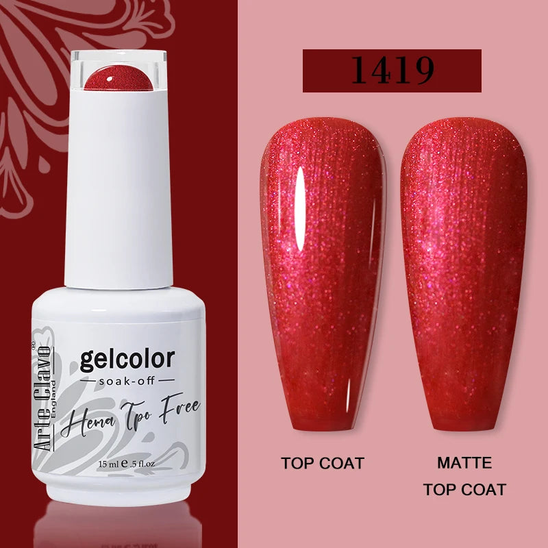 Arte Clavo HEMA TPO Soak Off UV LED Nail Gel Polish 108 Colors