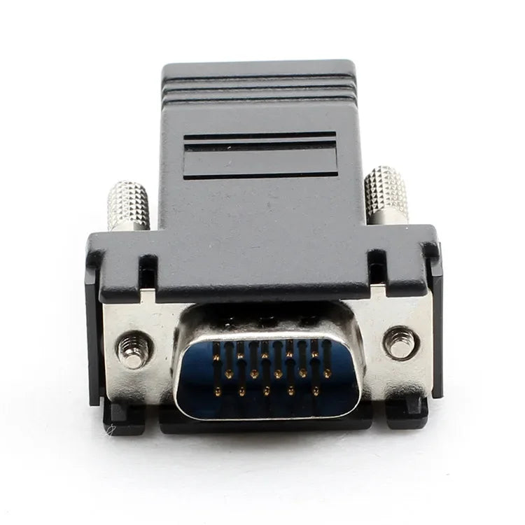 ESCAM 10PCS/LOT VGA Video Extender Male to LAN CAT5 CAT6 RJ45 Network Cable Female Adapter vga to rj45 adapter Qme