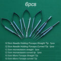 Ophthalmic Tools Striaght Curved Scissors Needle Holder Micro Forceps Qme b