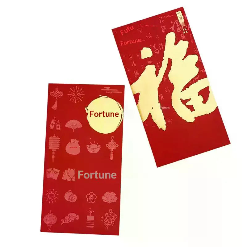 Creative Traditional Red Envelopes Paper Chinese Pocket Blessing Year Qme