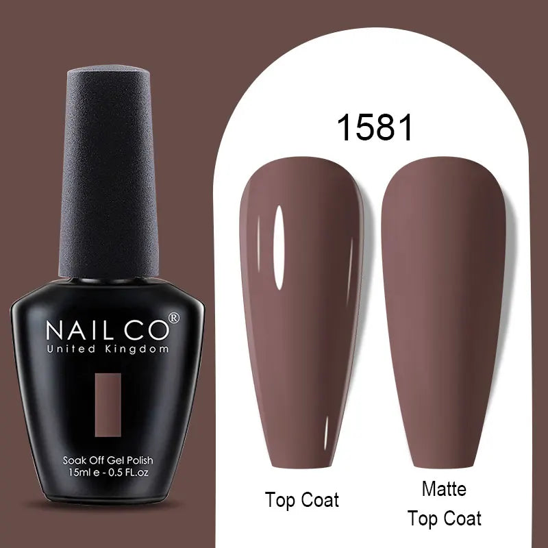NAILCO Winter Red Gel Nail Polish Semi Permanent Soak Off Varnishes Qme