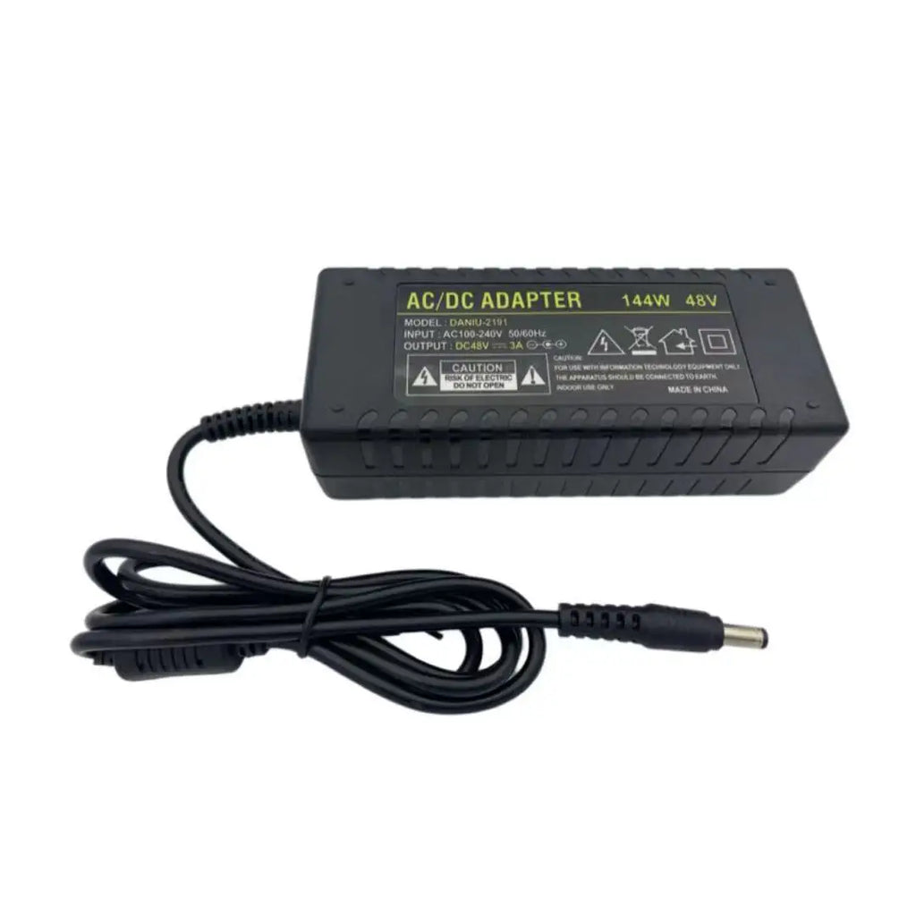 ESCAM Autoeye DC Power Supply 48V 3A Adapter Charger for CCTV POE Camera Qme