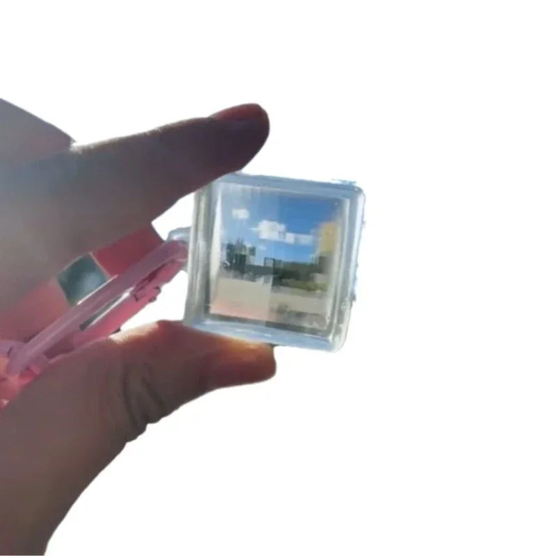 Pixel Photography Tool Transparent Acrylic Mosaics for Keychains and Sharing Your Travel Memories Mosaic Lens Blue, Black, Pink Qme
