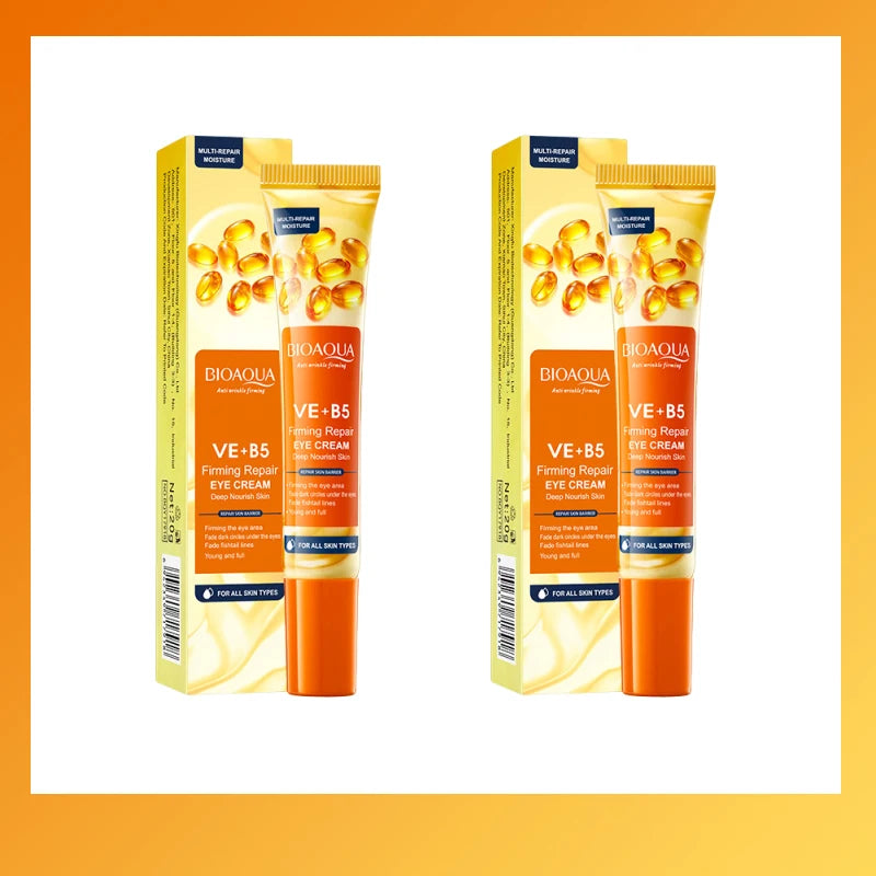 Instant Wrinkle Remove Eye Cream Collagen Remove Fine Lines Eye Bags Anti Dark Circle Puffiness Moisturizing Firming Eye Care Qme 2PC
