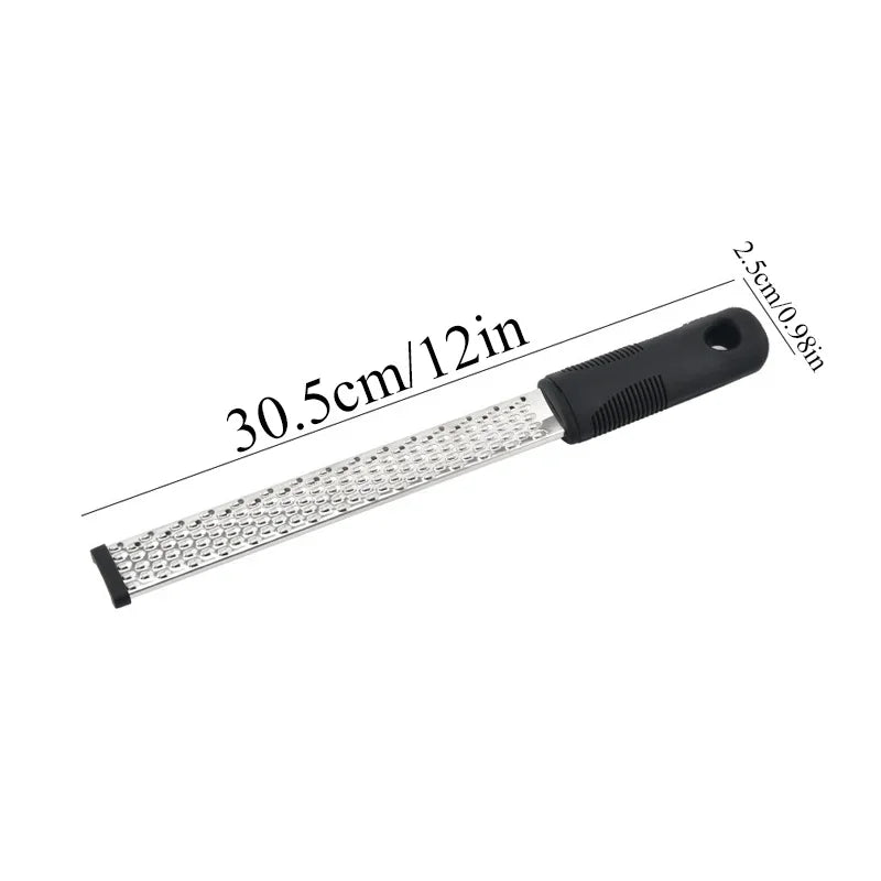 Stainless Steel Cheese Grater Slicer Lemon Zester Chocolate Chopper Qme Long