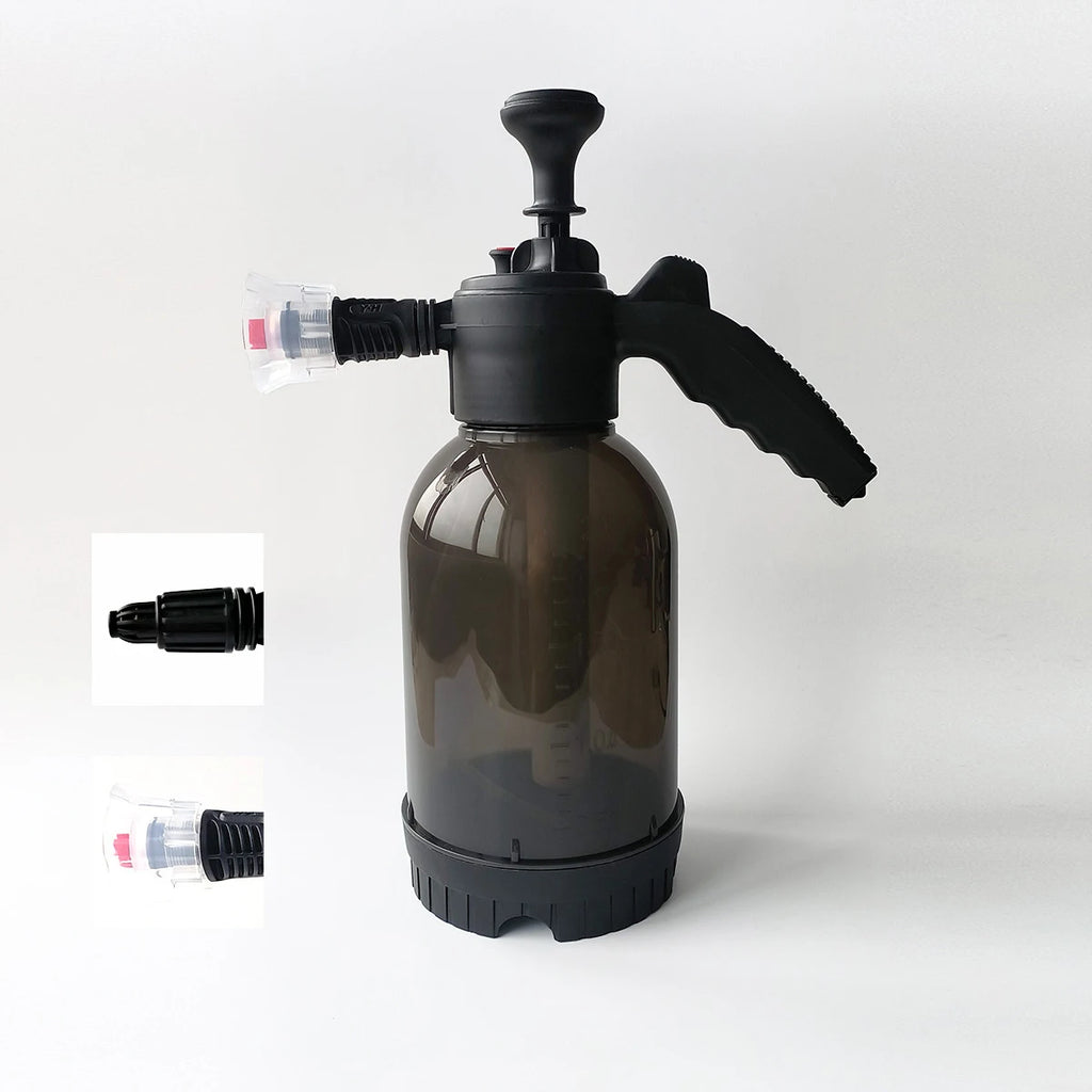 Foam Sprayer Car Wash Hand-held Watering Can Air Pressure Plastic Qme black