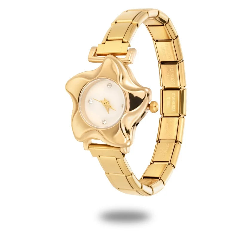 1PC Fashion Stainless Steel Ocean Series Seashell Starfish Watch Bracelet Bangle for Friend Birthday Men's Women's DIY Jewelrys Qme Style 8