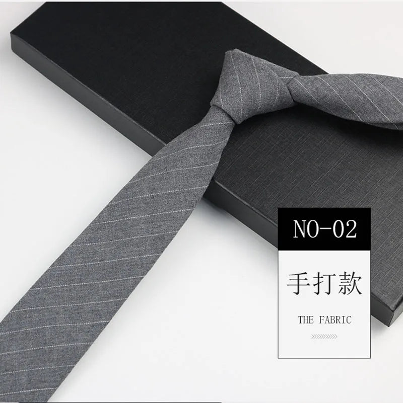 Cotton Skinny Tie Men Women Casual Plaid Strip Neck Party Business Qme RT3
