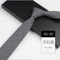 Cotton Skinny Tie Men Women Casual Plaid Strip Neck Party Business Qme RT3