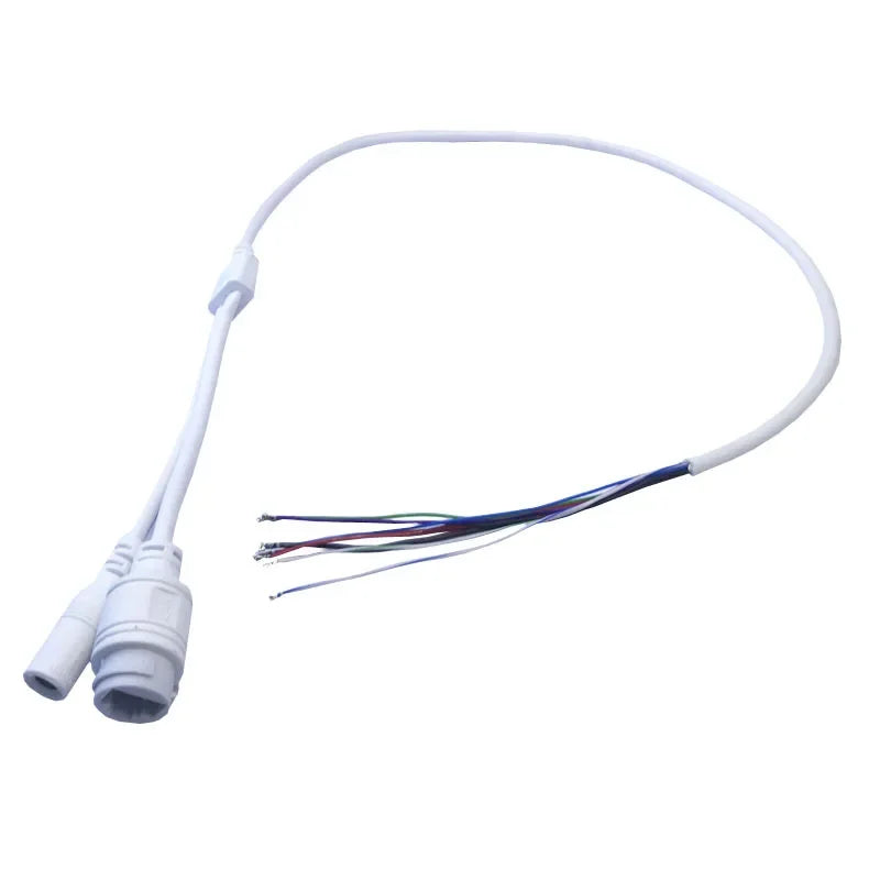 5pcs Waterproof POE LAN cable for CCTV IP camera board module with weatherproof connector Transmission & Cables Qme