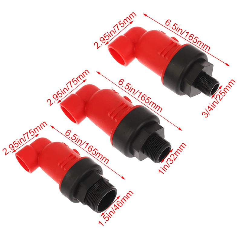 3 4 1 11 5 Plastic Automatic Exhaust Valve Thread Air Intake Qme
