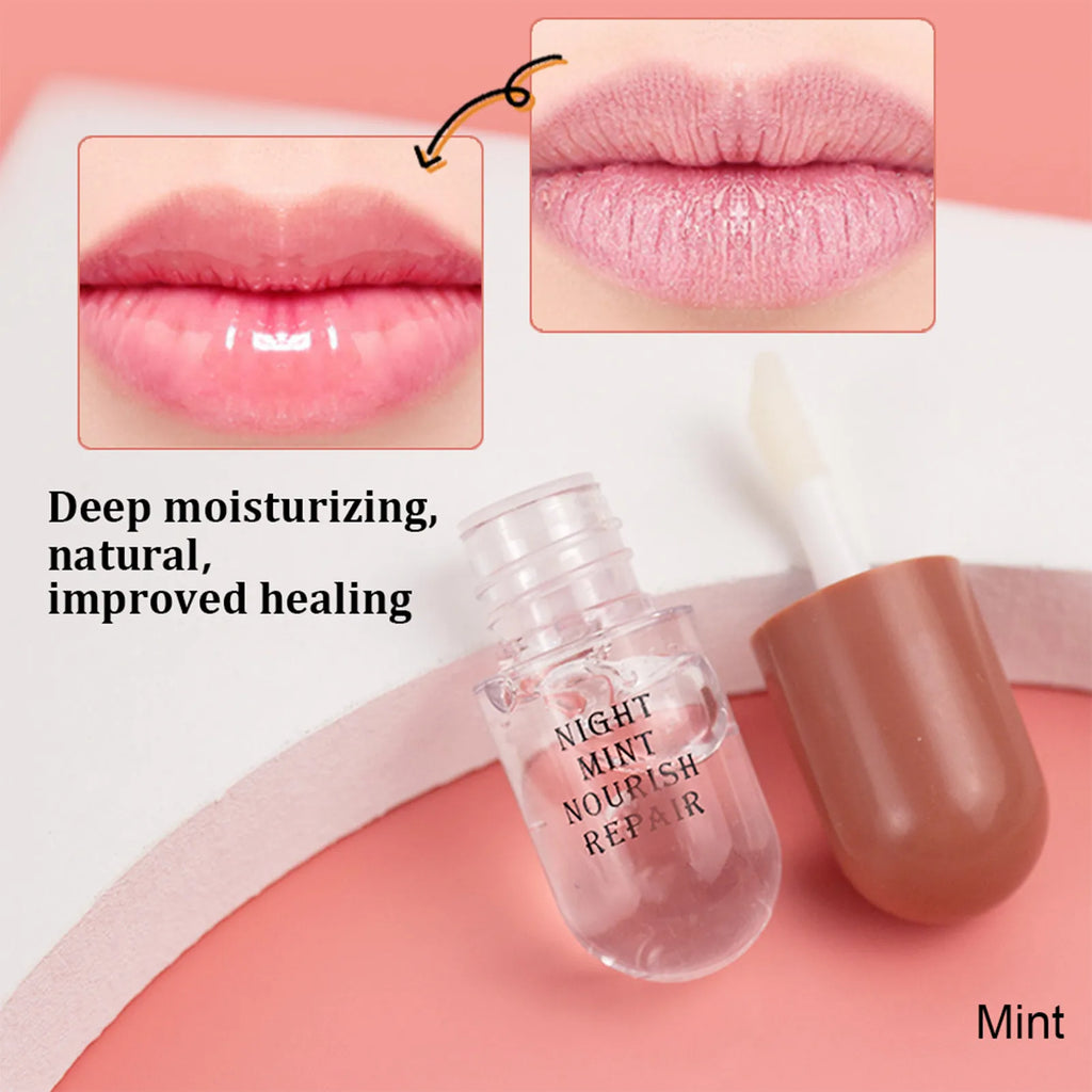 Natural Lip Plumper Daytime Night Use Ginger Mint Extracts Vitamin E Qme