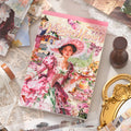 TIANZI 50 Sheets Sticker Book Victoria Estate Series die-cutting Sticker Photo Frame Desktop Decoration Sticker Back To School Qme 2A