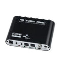 DTS AC3 Decoder Digital Fiber Coaxial To Analog Audio Converter 5.1 Channel AC3 Digital Conversion 24 Bit Audio DSP Qme black