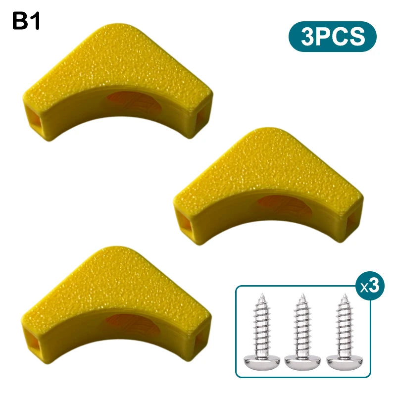 Flat Wire Wall-mounted Cord Organizer Clips Screws Easy Fix No More Qme B1
