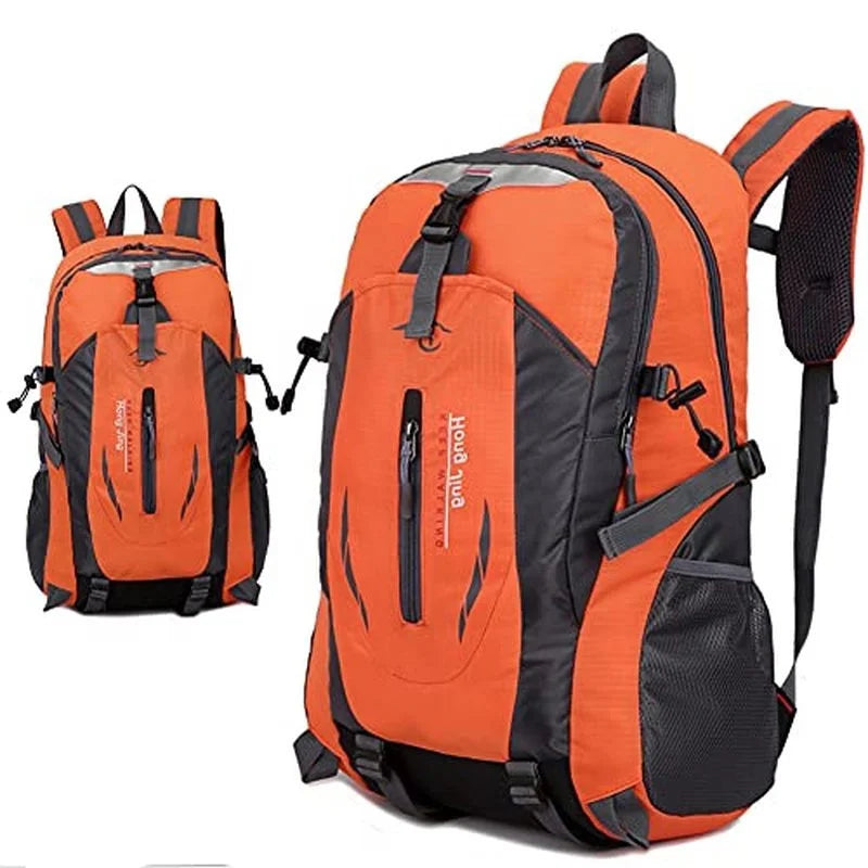 Waterproof Men Backpack Travel Sports Bag Outdoor Mountaineering Qme Orange