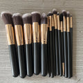 Makeup Brushes Soft Fluffy Foundation Blush Eyeshadow Blending Female Qme Gold Black China Mainland