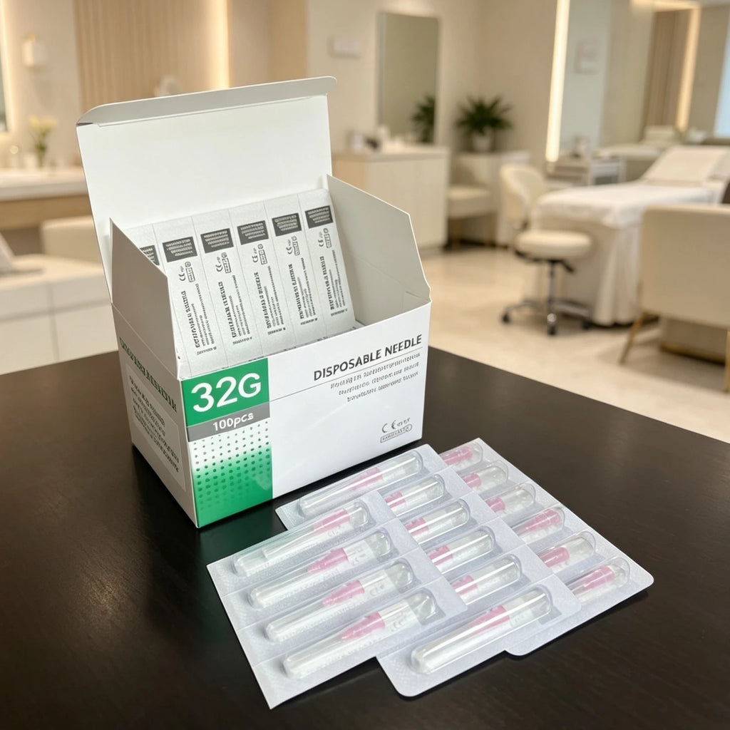 32G Superfine Small Painless needle Cartridge 4mm 6mm 13mm ultrafine Teeth Eyelid Tool Needles Tool Parts 20/50/100pcs Qme 32G 4MM 20PCS One Bag