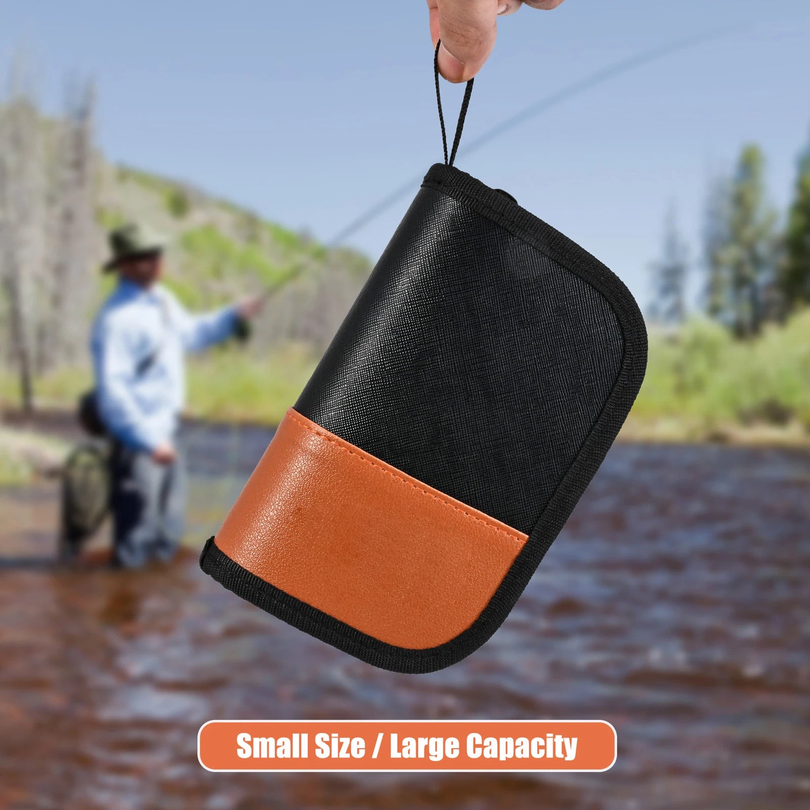 Fishing Fly Fishing Lures Spoon Storage Bag EVA Fishing Sequins Fishing Hook Organizer Pouch Qme