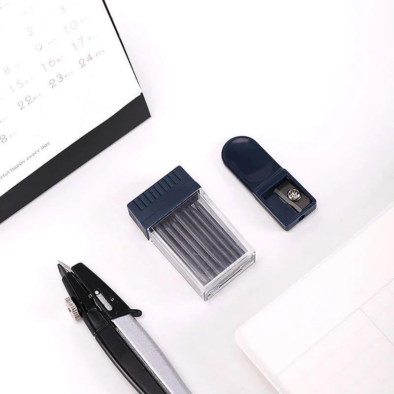 Mine Compas Pointer Sharpener Pencil Lead Stationery Compass Core Qme