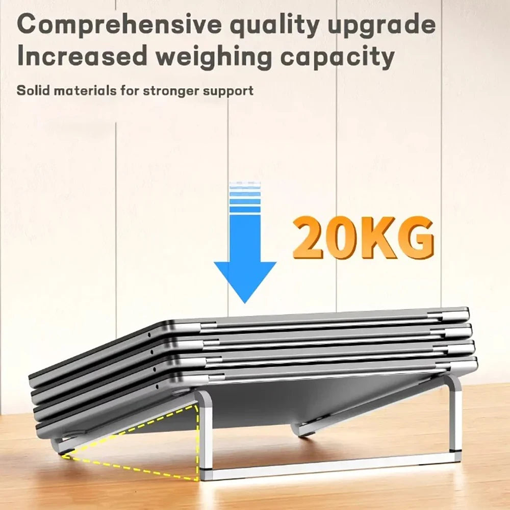 Aluminum Foldable Laptop Stand Adjustable Portable Tablet Stand Support Base Tablet Lightweight Stand Universal Cooling Holder Qme