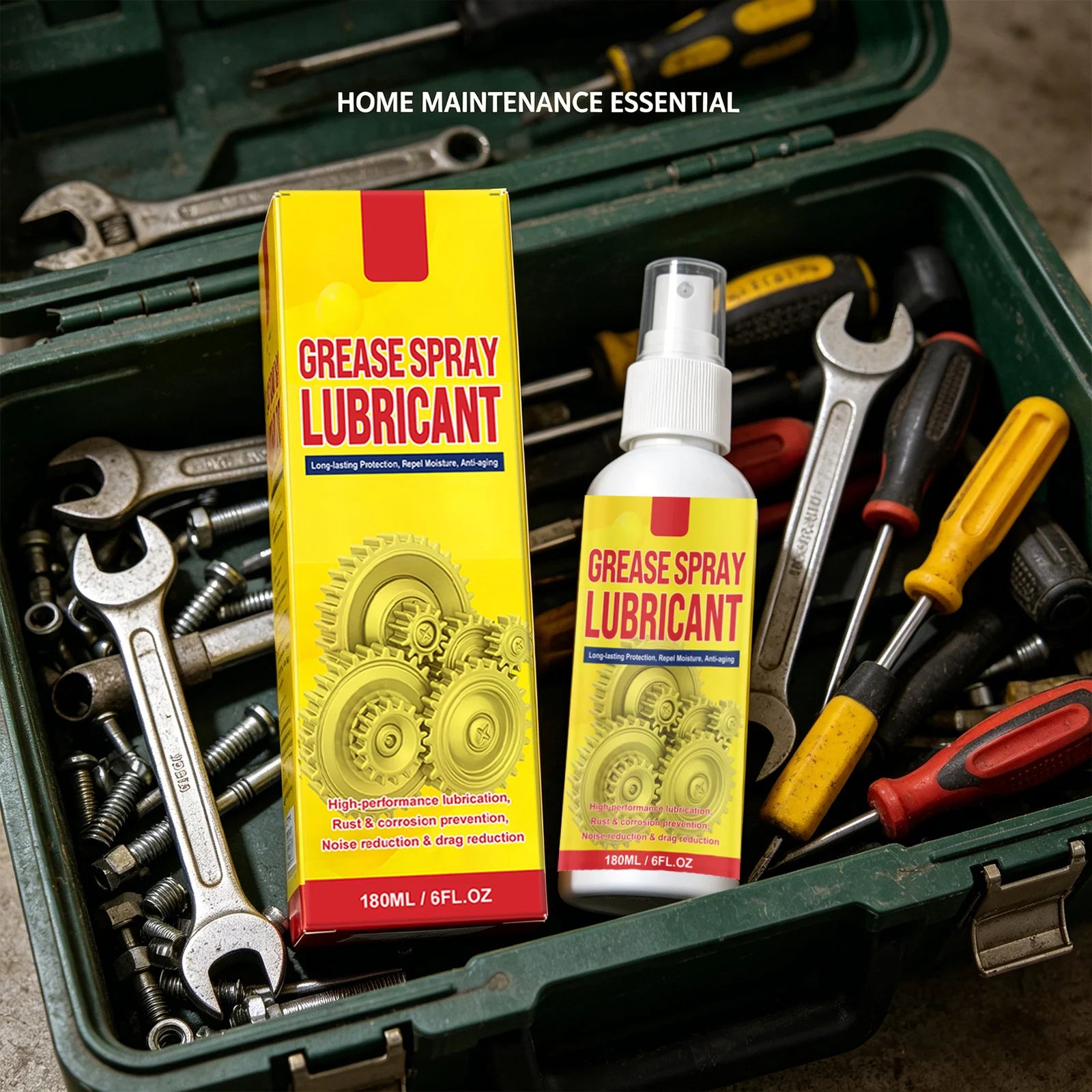 Multi-purpose Rust Remover Eliminate Rust Stains Reduces Friction & Noise Waterproof Long-Lasting Protection Rust Removing Spray Qme