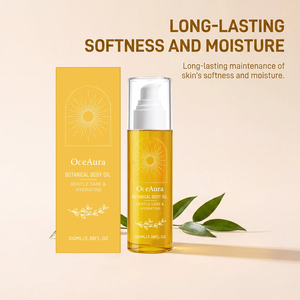Oceaura Botanical Body Oil Gentle Brightening Smoothing Long-lasting Qme