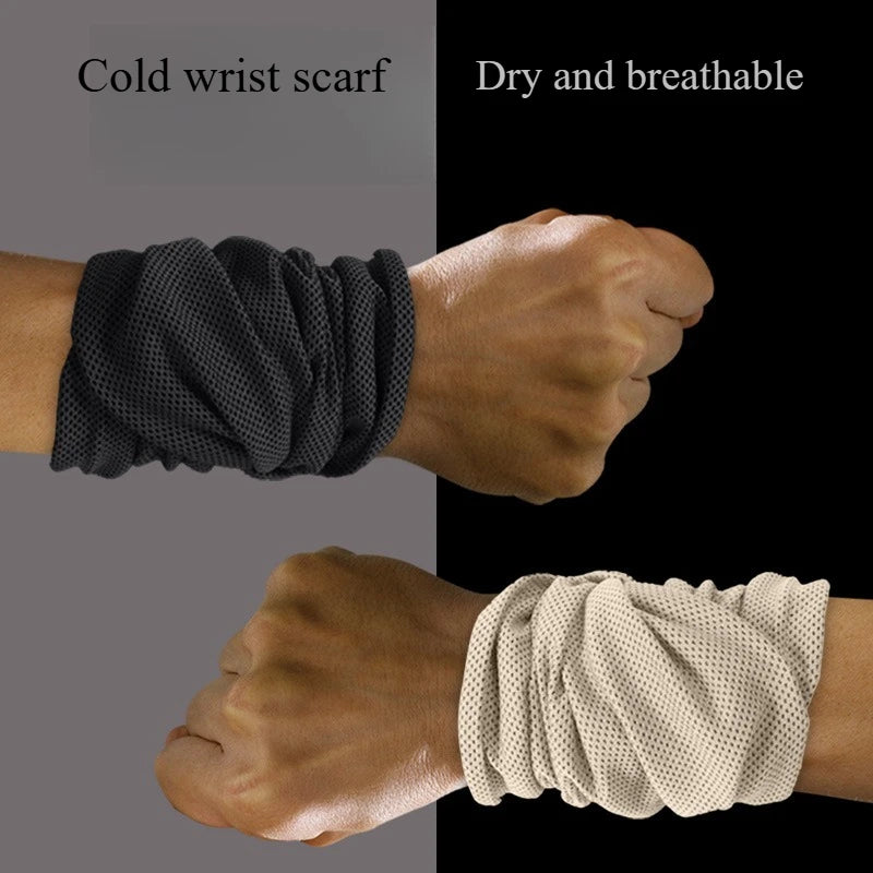 Sports Thin Cool Wrist Sweat Towel Qme