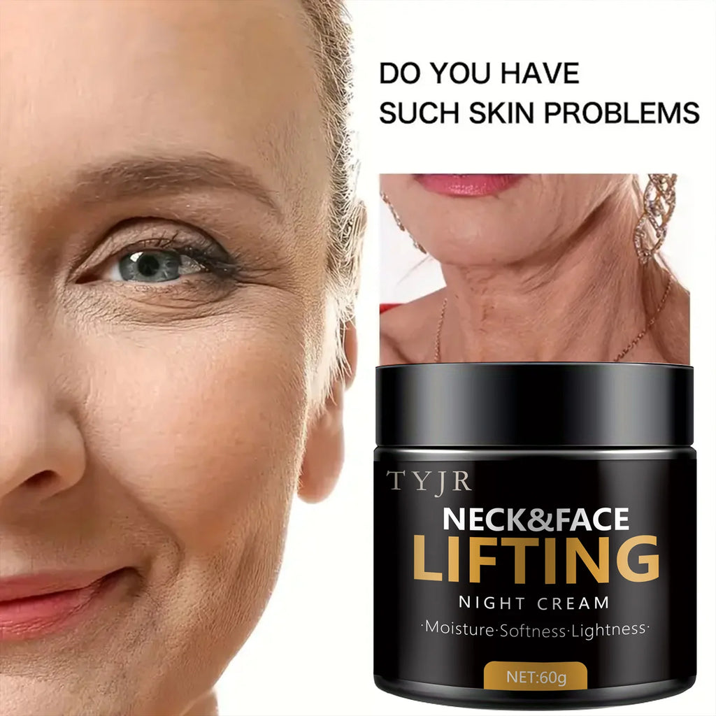 Neck Lines Protein Cream Collagen Eliminate Neck Fine Lines Anti-ageing Lift Rejuvenation Nourish Eliminate Double Chin SkinCare Qme