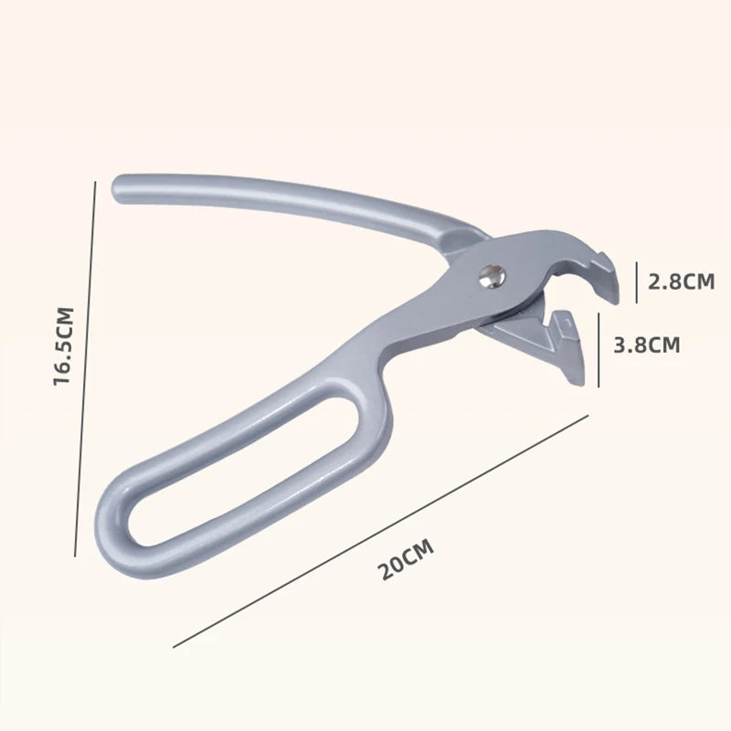 Pizza Gripper Deep Pans Heavy Duty Cast Aluminum Pan Tongs Pulling Qme A