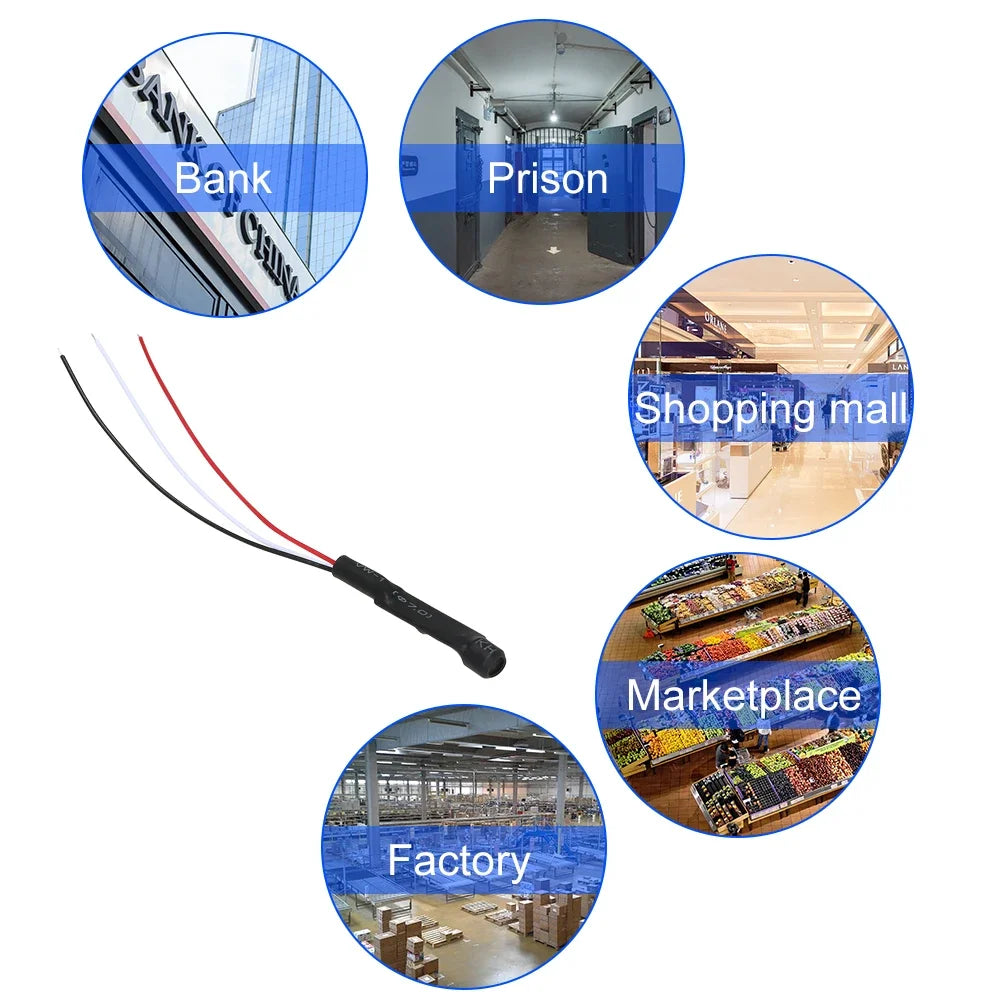 ESCAM Super Mini Microphone Sound Monitor Audio Pickup Security Listening for CCTV Camera Audio Camera Qme