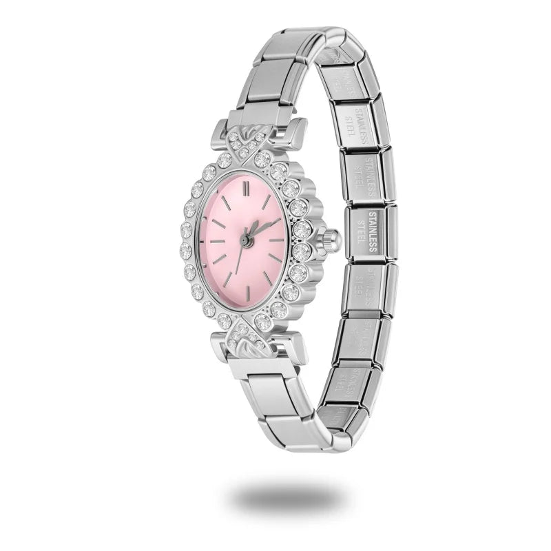 2026 Fashion Men Women's Stainless Steel Rotate Shaking Pearls Round