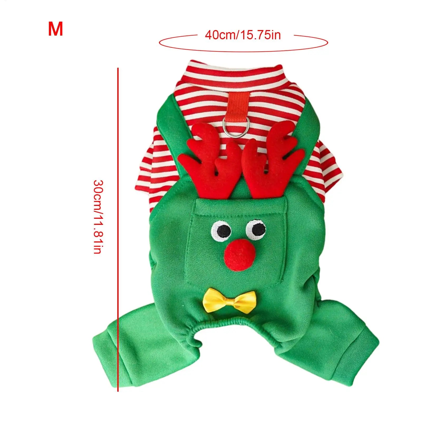 Christmas Outfits Dogs Reindeer Pet Dress Up Party Cats Gathering Qme