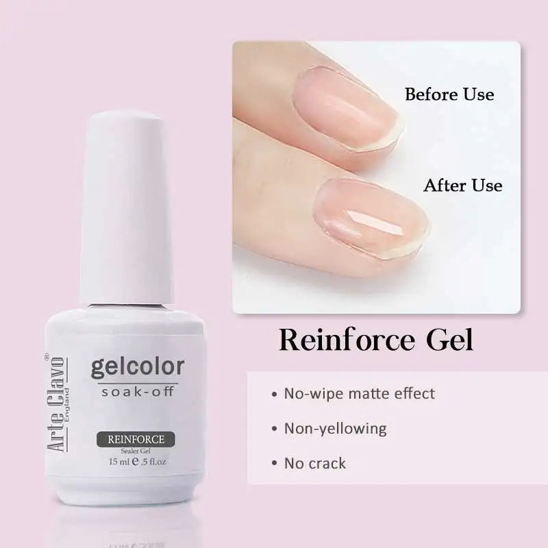 Arte Clavo Solid Gel Nail Polish Rainbow Summer Varnish Soak Off