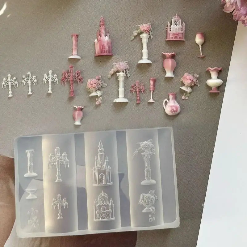 Professional 3D Silicone Nail Art Molds Exceptional Stamping Plates Qme